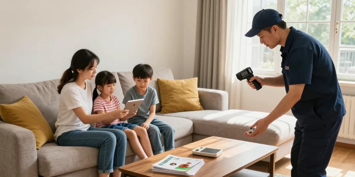 Home inspection for bed bug control with exterminator ensures peace of mind.
