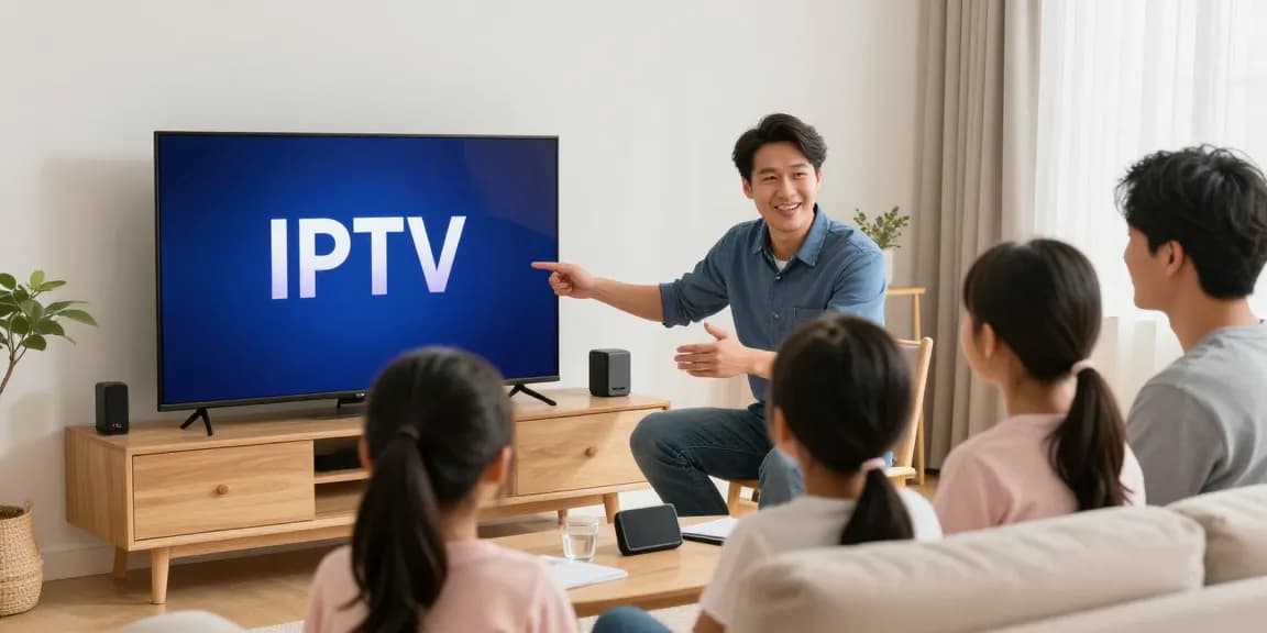 Family enjoying the benefits of a reliable IPTV Service from a trusted local provider.