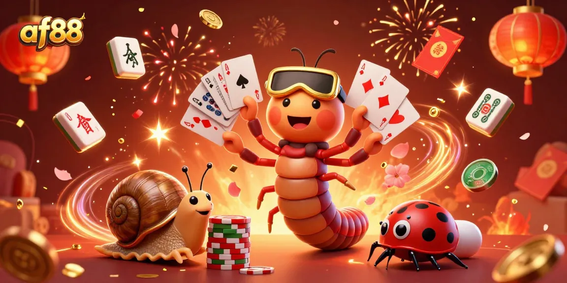 af88 offers an exciting casino experience with unique games and vibrant celebration elements.