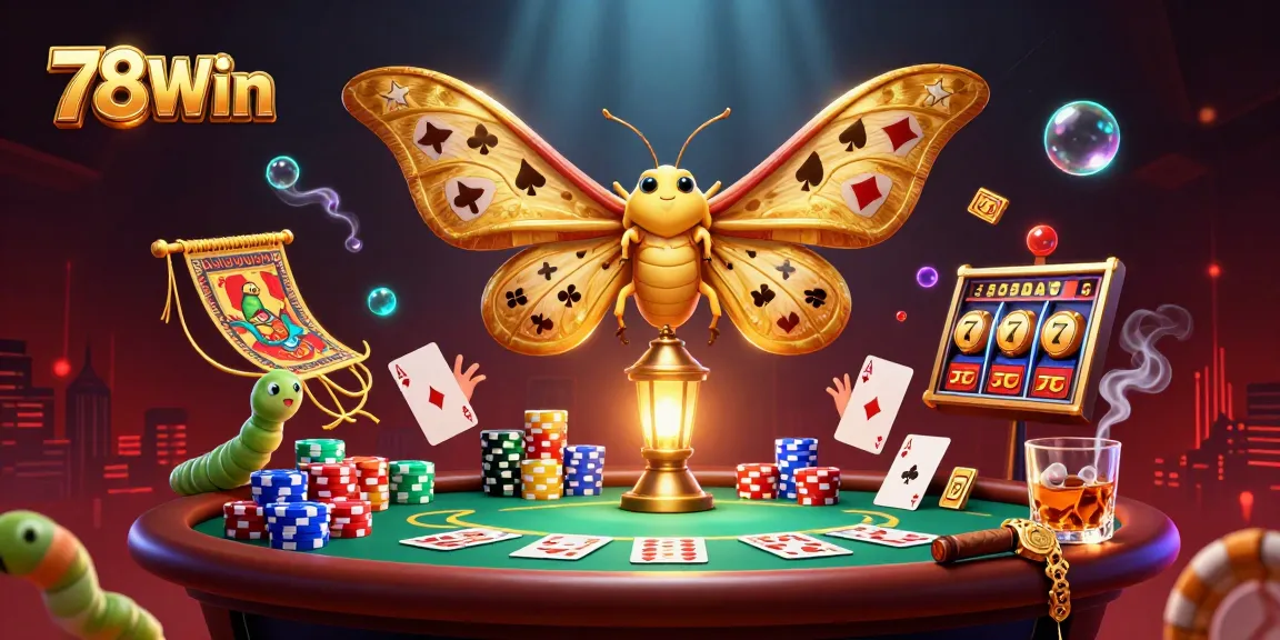 Play casino games with 78Win’s vibrant characters and dynamic elements in a colorful 3D scene.